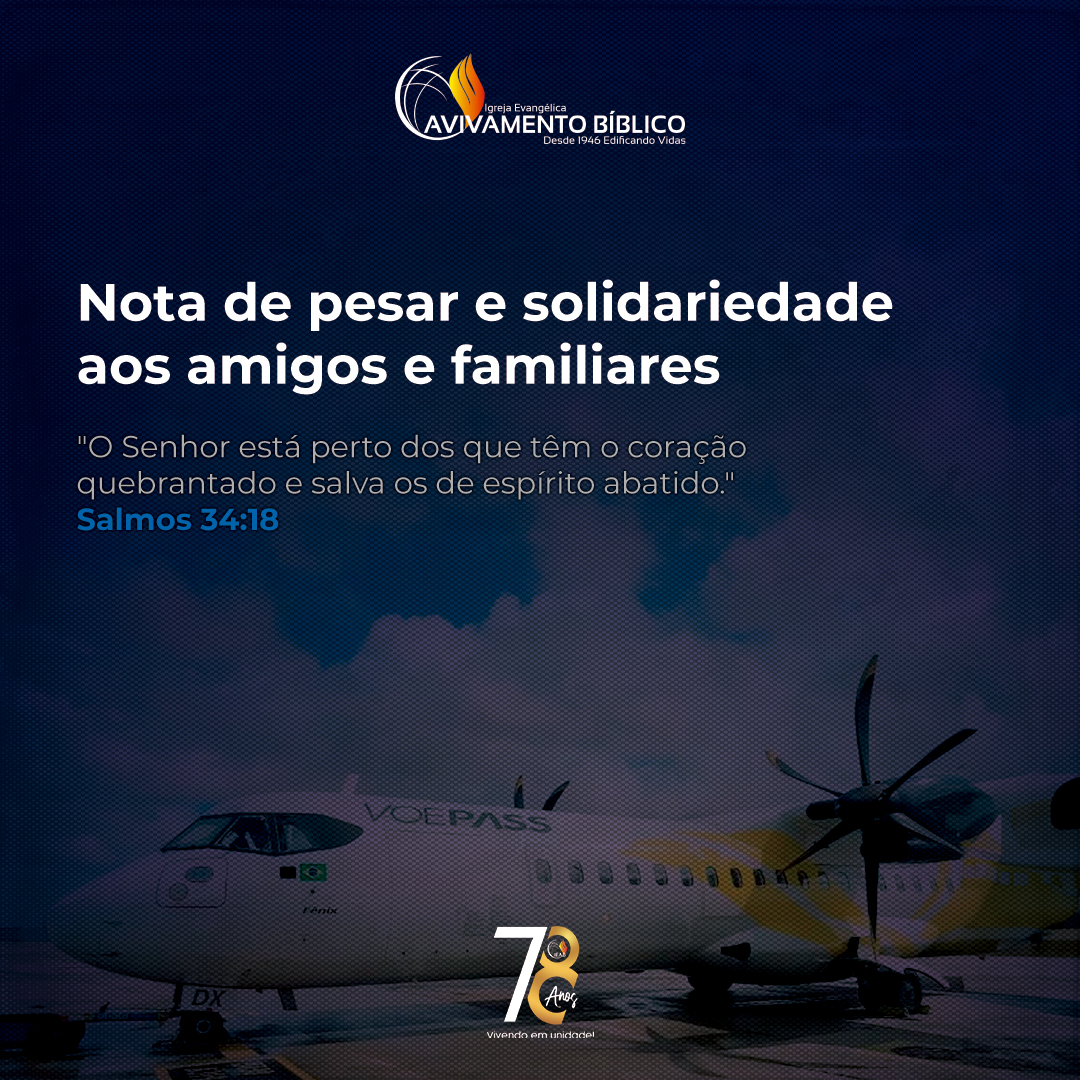 Nota de pesar e solidariedade aos amigos e familiares